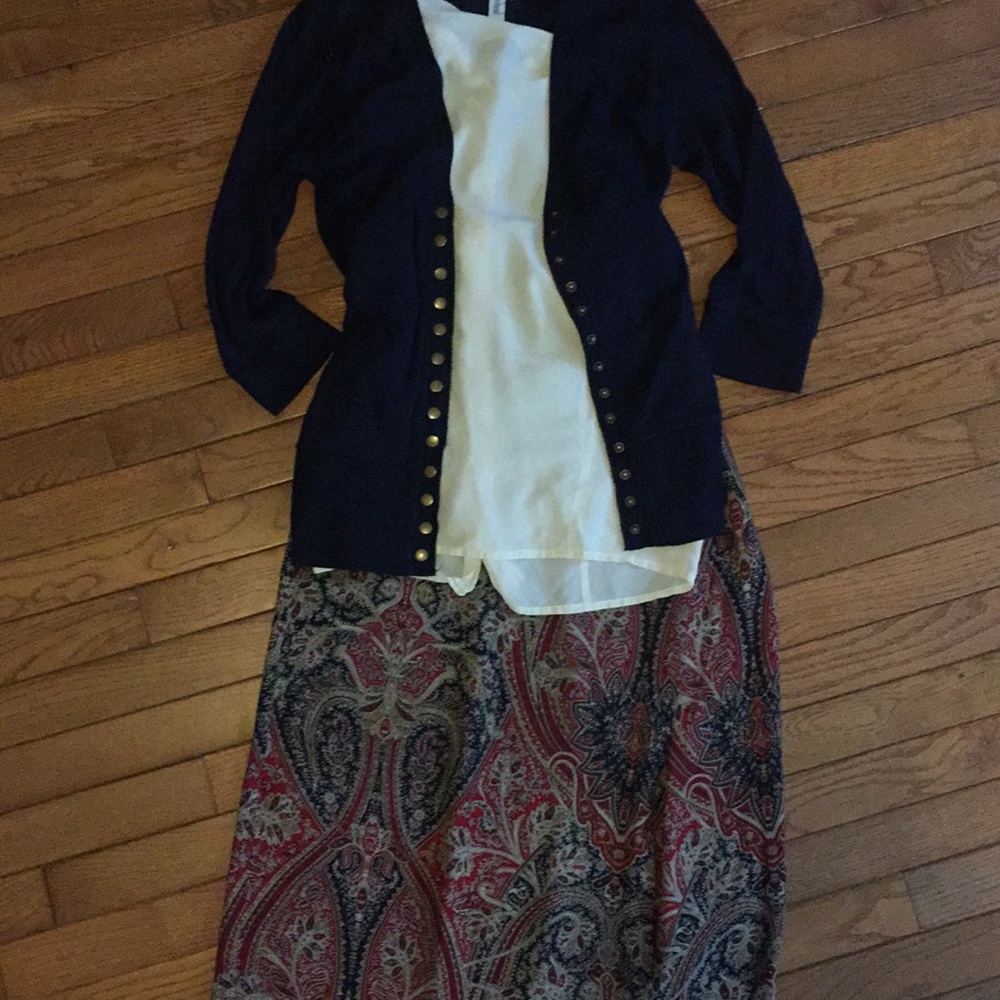 Gorgeous Paisley Wrap Maxi Skirt